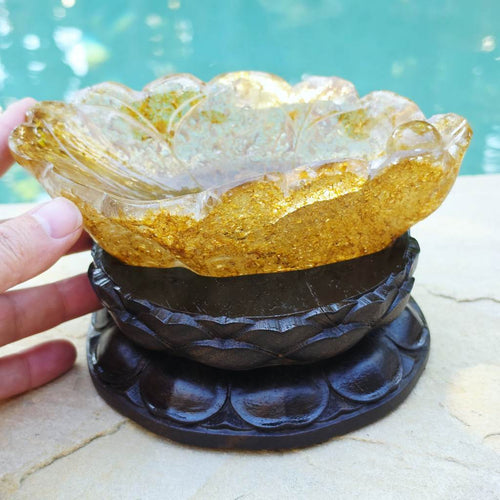 Golden Healer Bowl & Custom Stand | 1.3kgs