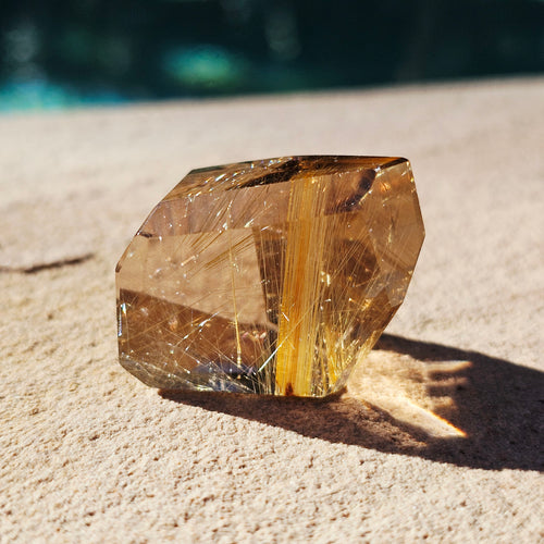 Golden Rutilated Faceted Quartz| 32gms