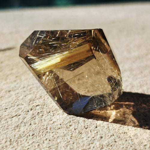 Golden Rutilated Faceted Quartz| 32gms