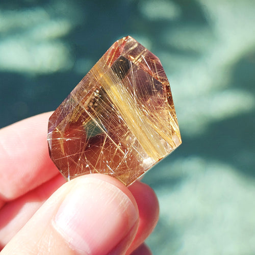 Golden Rutilated Faceted Quartz| 32gms