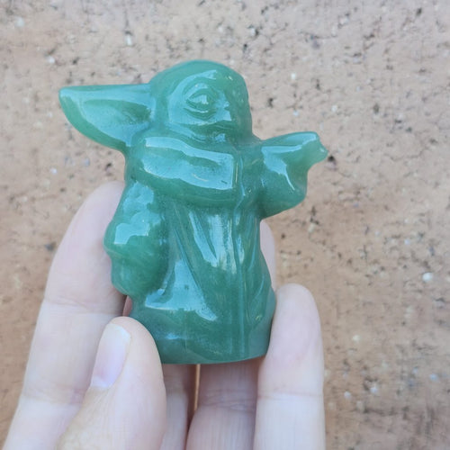 Green Aventurine Baby Yoda | Grogu
