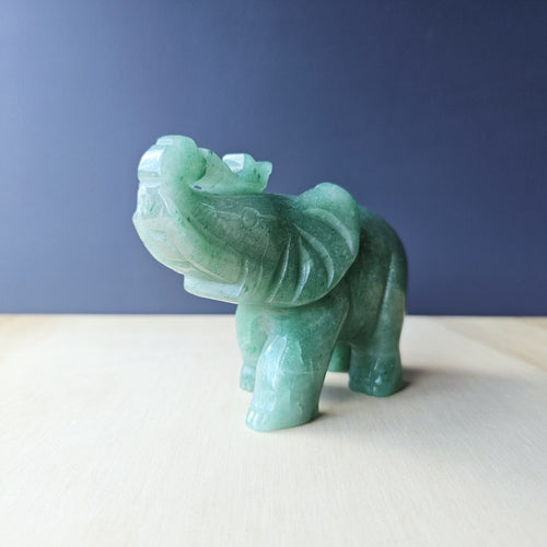 Green Aventurine Elephant | Lucky Elly