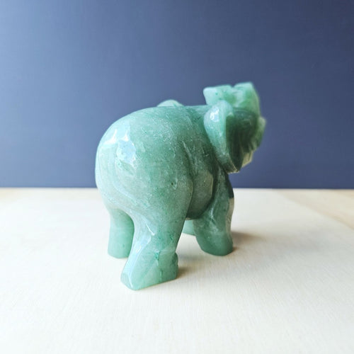 Green Aventurine Elephant | Lucky Elly