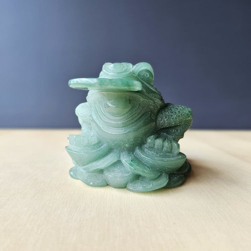Green Aventurine Money Toad | Guardian Of Prosperity