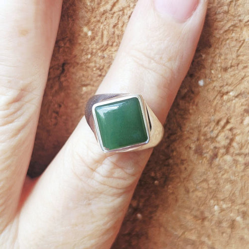 Green Aventurine Ring | Heart Space
