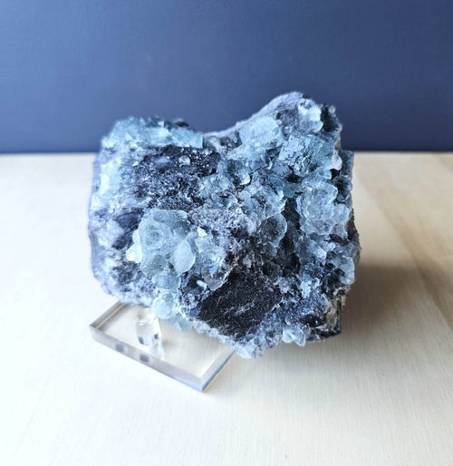 Green Blue Cubed Etched Fluorite | Specimen 541gms