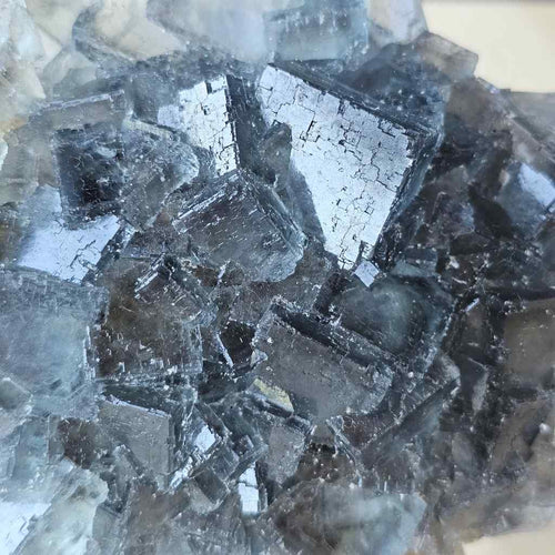 Green Blue Etched Cubic Fluorite | Specimen 435gms