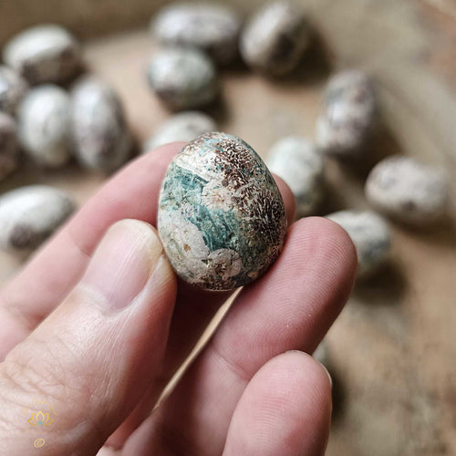 Green Cherry Jasper Tumbled Stones