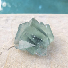 Green Cubed Fluorite Collector Specimen | Zhejiang China 191gms
