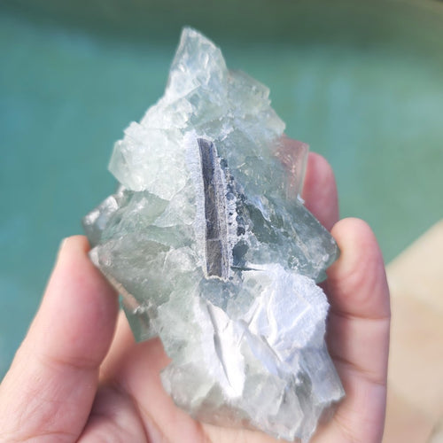 Green Cubed Fluorite Collector Specimen | Zhejiang China 255gms