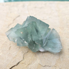 Green Cubed Fluorite Collector Specimen | Zhejiang China 255gms