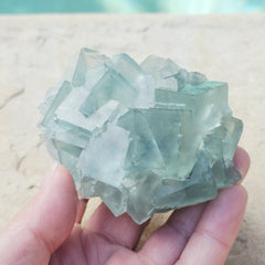 Green Cubed Fluorite Collector Specimen | Zhejiang China 330gms
