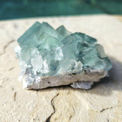 Green Cubed Fluorite Collector Specimen | Zhejiang China 330gms