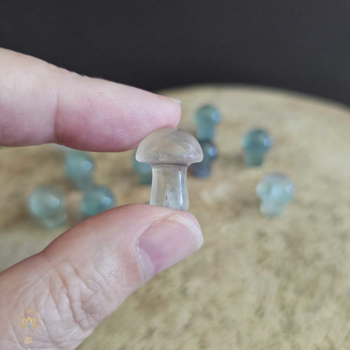 Green Fluorite Mini Mushrooms