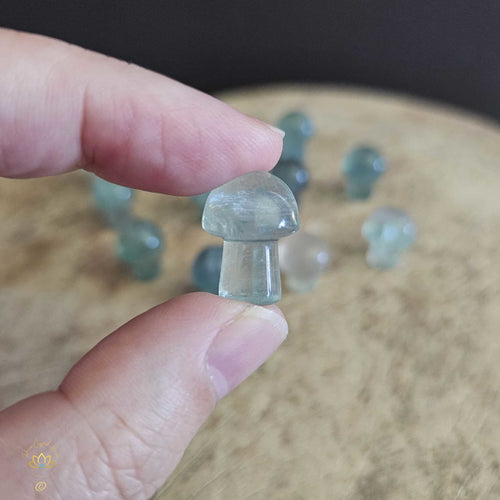 Green Fluorite Mini Mushrooms