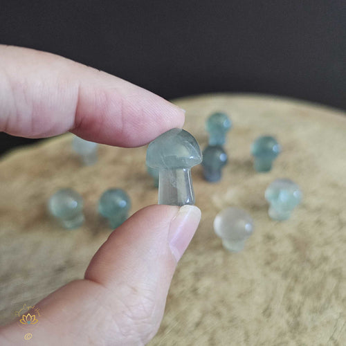 Green Fluorite Mini Mushrooms