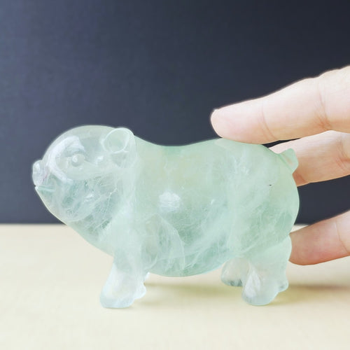 Green Fluorite Pig | 466gms