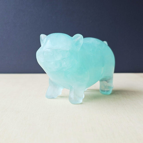 Green Fluorite Pig | 467gms