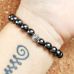 Hematite Crystal Bracelet | Grounded Strength