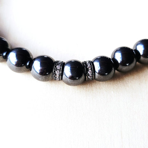 Hematite Crystal Bracelet | Grounded Strength