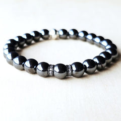 Hematite Crystal Bracelet | Grounded Strength