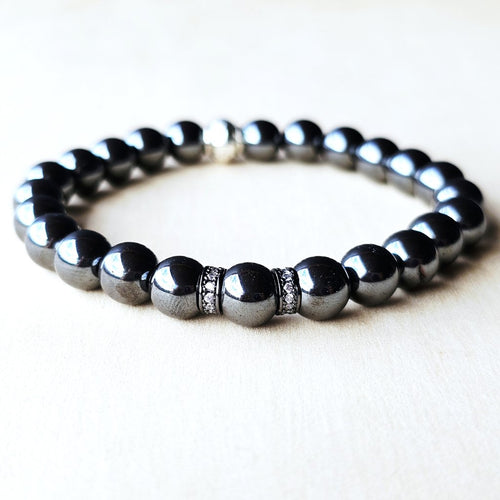 Hematite Crystal Bracelet | Grounded Strength