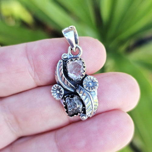 Herkimer & Campo Del Cielo Pendant | Celestial Garden
