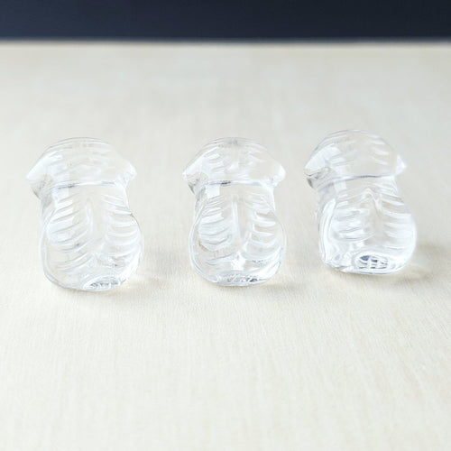 Himalayan Natural Quartz - A Grade Baby Tiger Carvings | Snow Tiger