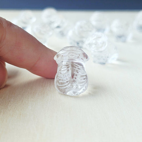 Himalayan Natural Quartz - A Grade Baby Tiger Carvings | Snow Tiger