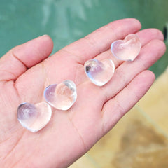 Himalayan Natural Quartz - Puffy Hearts | Light Hearted