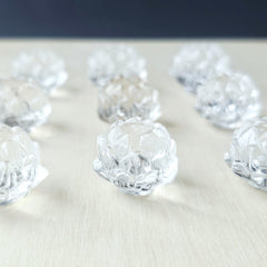 Himalayan Natural Quartz - A Grade Lotus Carvings | Lotus Of Clarity