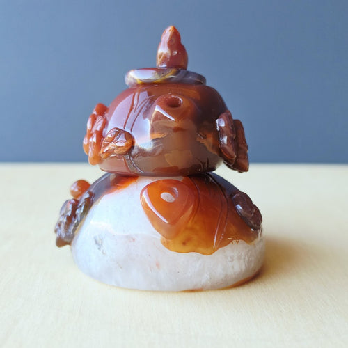 Hubei Agate Teapot With Bird Lid | Birds And Blossum