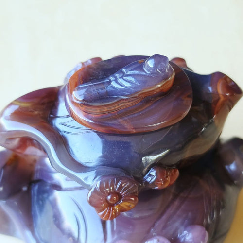 Hubei Agate Teapot With Bird Lid | Tea For Two