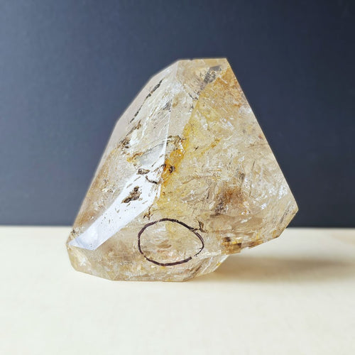 Inclusion Quartz Enhydro Faceted Freeform | Ancient Waters