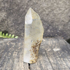 Inclusion Quartz Faceted Freeform | The Hematite Veil 161gms