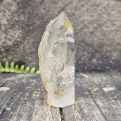 Inclusion Quartz Faceted Freeform | The Hematite Veil 161gms