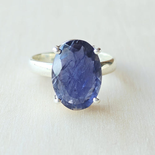 Iolite Faceted Ring | Inner Compass