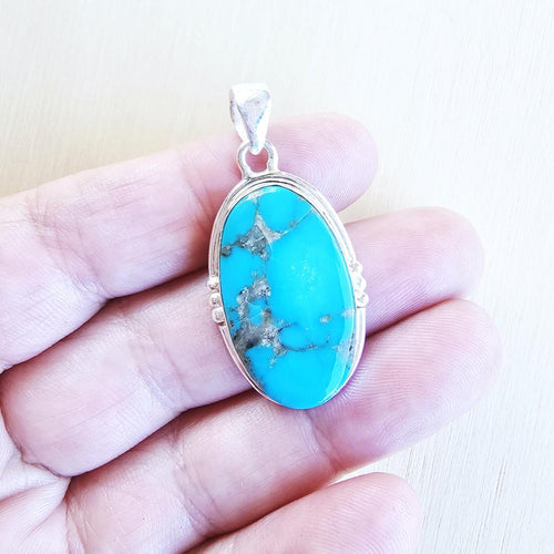 Kingman Turquoise Pendant | Celestial Oasis
