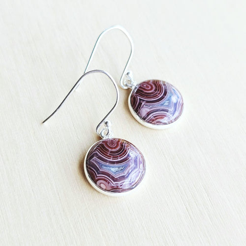 Laguna Lace Agate Earrings | Energetic Banding