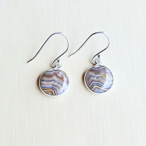 Laguna Lace Agate Earrings | Self Awareness