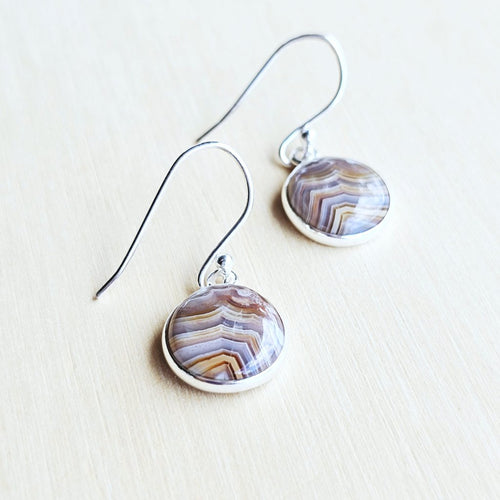 Laguna Lace Agate Earrings | Self Awareness