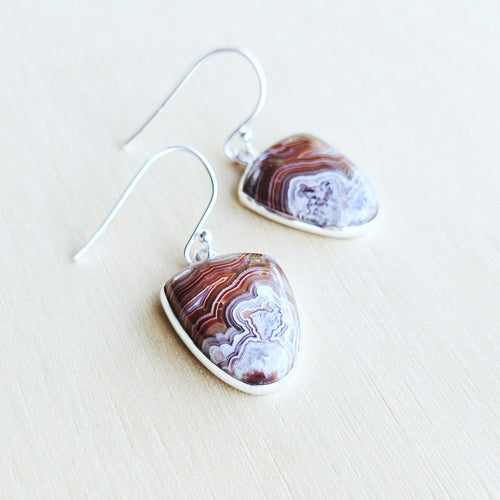 Laguna Lace Agate Earrings | Vibrational Match