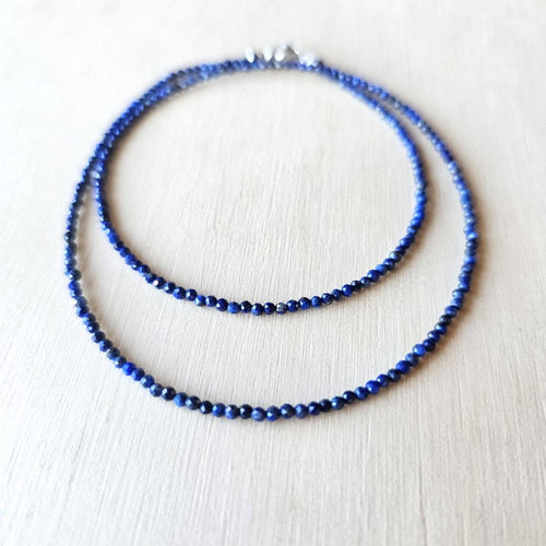Lapis Lazuli Faceted Necklace | Self Expression