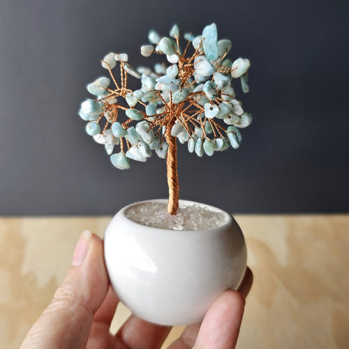 Larimar Crystal Tree | Tree Of Serenity