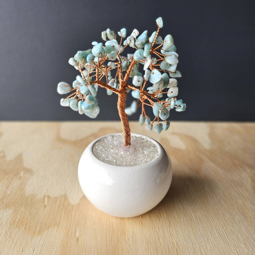 Larimar Crystal Tree | Tree Of Serenity