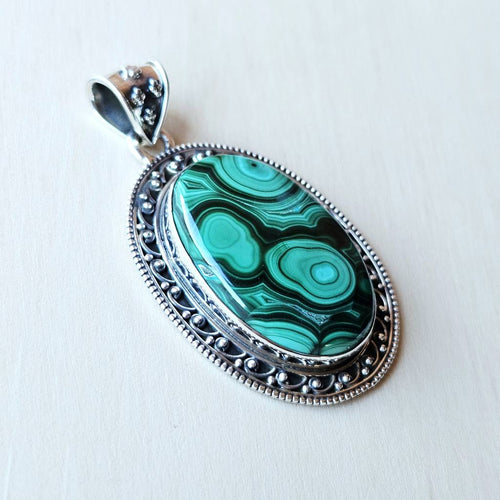 Malachite Pendant | Dual Frequency