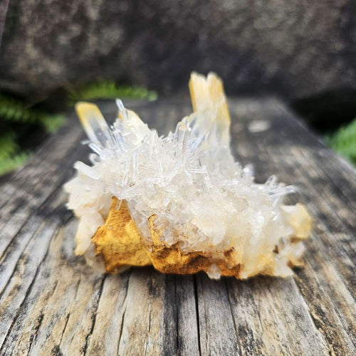 Mango Quartz With Halloysite | Cluster
