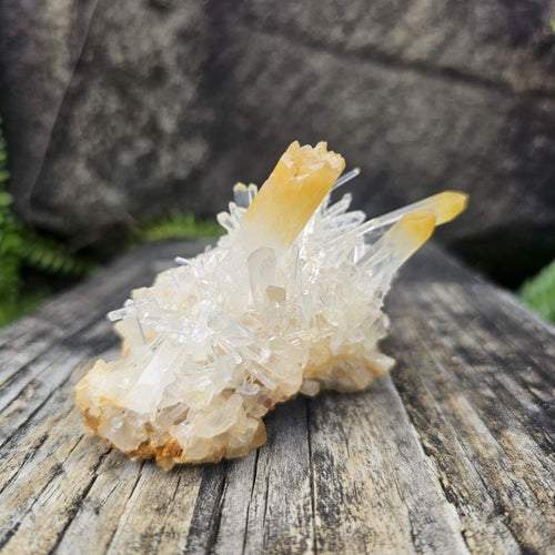 Mango Quartz With Halloysite | Cluster