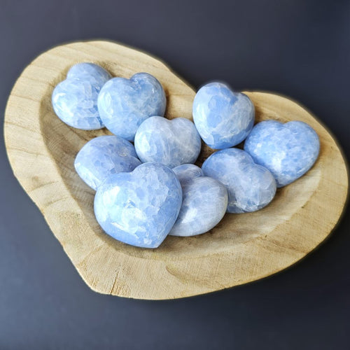 Medium Blue Calcite Hearts | Speak Easy