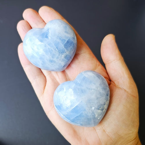 Medium Blue Calcite Hearts | Speak Easy